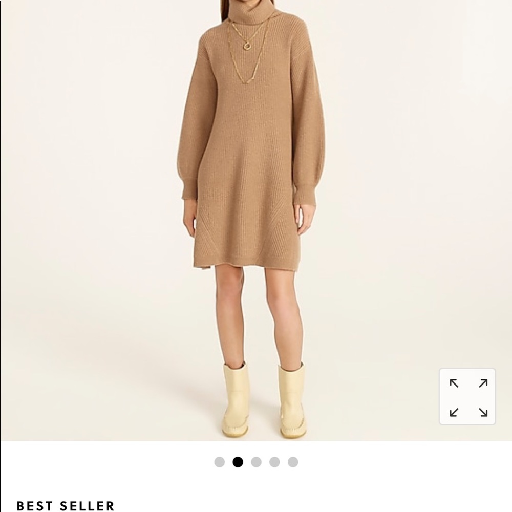 J CREW Wool and recycled-cashmere turtleneck sweater-dress. Size XL. NWOT